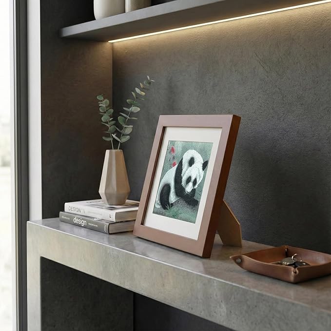 Newscz Framed Wall Art 8.3x8.3 Inch Modern Home Decor for Living Room Bedroom Wall Decor Above Bed & Office Aesthetic Gallery Wall Frame Set Farmhouse & Art Deco Decor Dining Room Kitchen Wall Decor (H-A09)