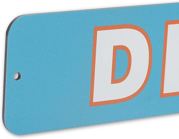 Disney Pixar Cars Dinoco Metal Wall Sign - Vintage Cars Sign for Bedroom or Play Room
