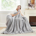 Cozy Bliss Luxury Sherpa Throw Blanket for Couch, Premium Reversible Plush Thick Throw, Warm Cozy Soft Blanket for Home and Gifts (Mottled Grey, 60" x 80")