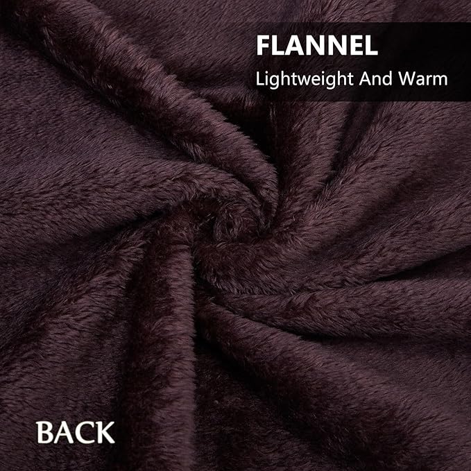 forestfish Fleece Wearable Blanket, Plaid Lap Blanket Comfy Poncho Throw with Buttons for Bed Sofa Office