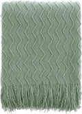BATTILO HOME Sage Green Throw Blanket for Couch, Home Decor Sage Throw Blankets, Spring Green Blanket for Bedroom Decor Housewarming Gifts, 50"x60"