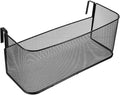 Cabilock Hanging Storage Basket Bedside Organizer 14.76X6.49X6.10In Mesh Holder for Dorm Room Office Bedside Storage with Phone Book Snacks Pocket