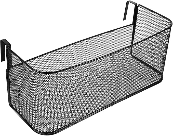 Cabilock Hanging Storage Basket Bedside Organizer 14.76X6.49X6.10In Mesh Holder for Dorm Room Office Bedside Storage with Phone Book Snacks Pocket