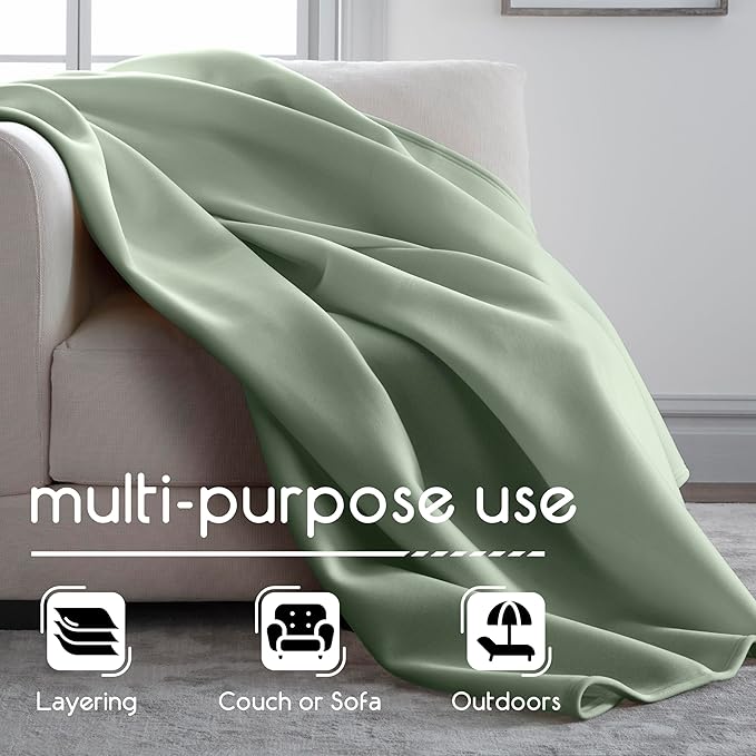 Vellux 1B05556 Orignal Full/Queen Moss Blanket, Green