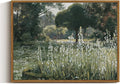 InSimSea Framed Canvas Wall Art Vintage Decor, Landscape Wall Art, Summer Hyacinths Vintage Paintings Prints, Flower Pictures for Bathroom Decor, Wild Field Landscape Decorations, 12"x16"