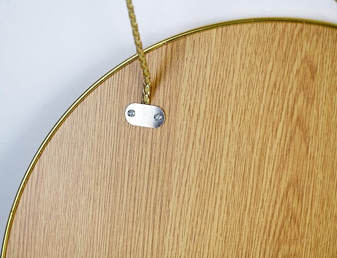 11.8-inch Small Round Wall Mirror, Gold Bathroom Mirror