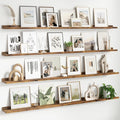 Floating Picture Ledge Shelves for Wall Set of 4, 72 Inch Wall Shelves with Lip Long Large Nursery Book Shelf for Toys Storage Kids Bookshelf Wall Mounted Living Room Bedroom Decor Frames