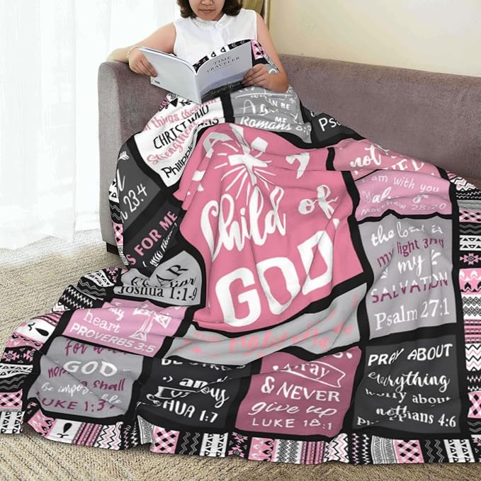 Christian Gifts for Women Faith, Inspirational/Religious/Spiritual Gifts for Adults, Soft Throw Blankets for Women/Men, Personalized Blankets for Adults 40"x 50"