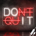 Dimmable Don't Quit Neon Sign for Wall Decor, USB LED Light for Home Gym Bedroom Man Cave Office, DO IT Inspirational Gamer Room Decorations