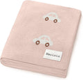 Knit Baby Blanket for Girls and Boys 100% Cotton Buttery Soft Cozy Receiving Swaddle Crib Stroller Blanket for Shower Gift Registry for Newborns, Infants, Toddlers (Cars - Pink)