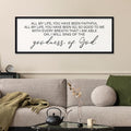 comurdyo Goodness of God Wall Decor 40"X15" Bible Verse Sign Jesus Christ Prayer Christian Catholic Scripture for Home Office Church Wall Hanging Art (Black)