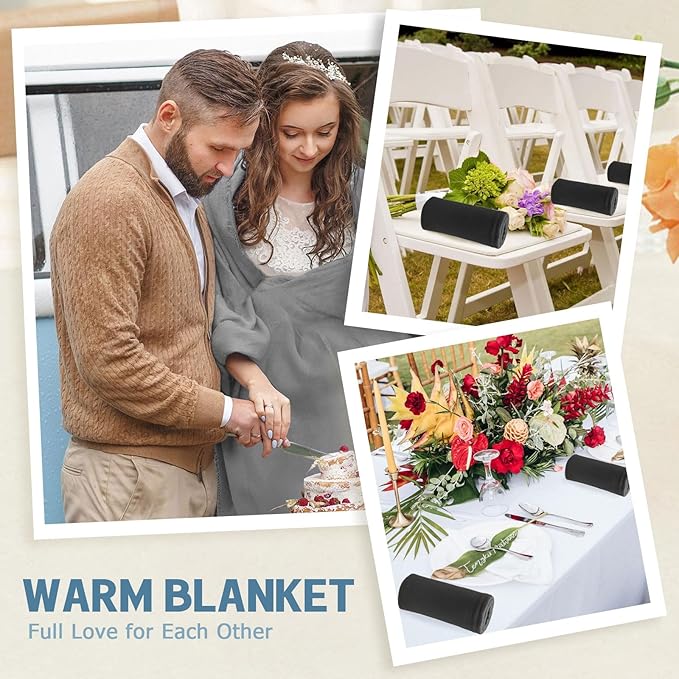 12PCS Fleece Throw Blankets Bulk 60 x 50 in Soft Blankets Fabric Warm Lightweight Wool Blanket Cozy Coverlet for Beds Sofas Home Wedding Season(Black + Blue)