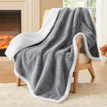 BEDELITE Sherpa Throw Blanket for Couch – Ultra Soft & Cozy Plush Blanket for Sofa, Bed & Room Decor, Thick Fluffy Throw Gifts for Women, Men, Mom, Dad, 50x60 inch, Black