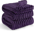 Bedsure GentleSoft Purple Fleece Blanket for Couch - Cozy Soft Blankets for Women, Cute Small Throws for Girls, 90x90 Inches