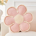 Kcvvcr Flower Pillow, Soft Flower Decorative Throw Pillow, Cute Daisy Flower Shaped Seating Floor Cushion Room Décor Plush Pillows for Sofa Couch Bed (17.7 Inch, Light Pink)