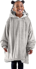 Bare Home Wearable Blanket Hoodie - Soft Plush Sherpa - Warm and Cozy - Oversized Wearable Blanket - Adult & Kid Sizes