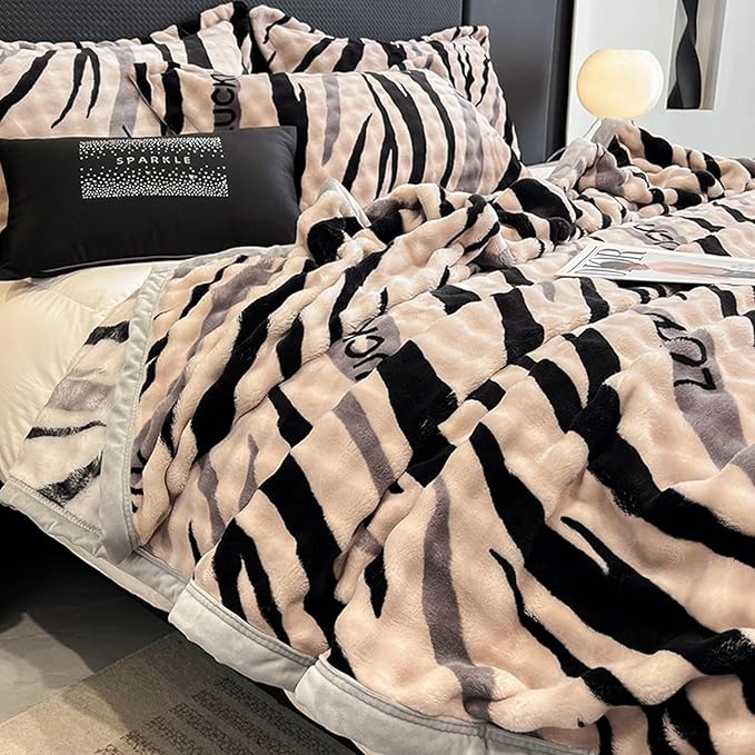 Fleece Bed Blankets Throw Size - Soft Lightweight Plush Fuzzy Cozy Luxury Blanket Microfiber Throw for Couch Bed,All-Season Breathable,40x60 Inches