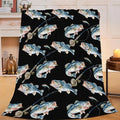 Bass Fish Blanket for Girls Women Boys Men Adults Kids Soft Cozy Fleece Fishing Throw Blankets Fisherman Gifts Warm Flannel Plush Lightweight Decor for Couch Bed Sofa 50"X40"