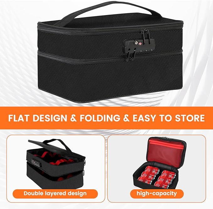 Discreet Lockable Storage Toy Bag Box Organizer Container