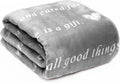 WOLF CREEK BLANKET Soft & Warm Gift Blanket for Women or Men - Light & Love Compassion Get Well Soon Positivity Courage Inspiration Healing Support & Comfort Gift for Mom Friend Sister. Cozy Flannel