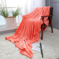 NANPIPER Fleece Blankets, Super Soft Flannel Queen Size Blanket for Bed, Luxury Cozy Microfiber Plush Fuzzy Blanket,Living Coral