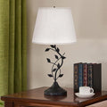 Kakanuo USB Table Lamp Bedside Lamp with USB C Charging Ports, White Traditional Nightstand Lamp Desk Lamp Large Retro Table Lamp for Bedroom and Living Room