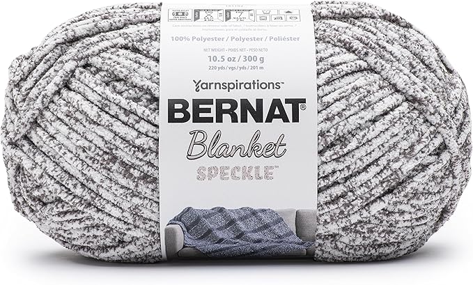 Bernat Blanket Speckle Dapple Shadow Yarn - 2 Pack of 10.5oz/300g - Polyester - #6 Super Bulky - 220 Yards - Knitting & Crochet