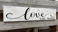 Love You More Sign Wall Decor Bedroom Wall Art Decor Above Bed Modern Farmhouse Rustic Family Wall Signs Hanging Wall Plaques Home Decor for Living Room Master Bedroom 4x16 Inch