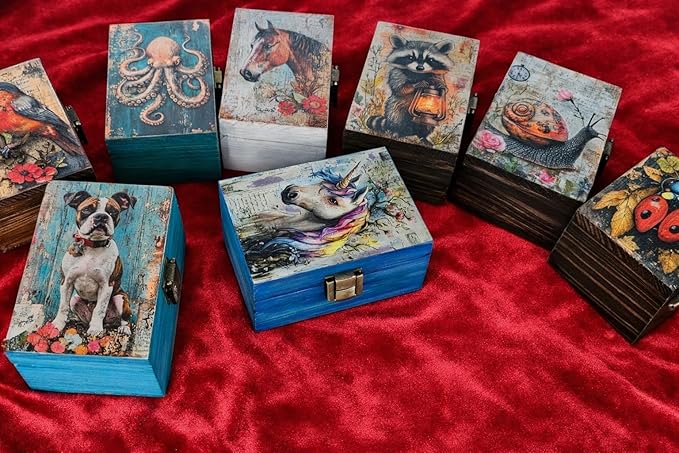 RK Collections Trinket Boxes Small Jewelry Keepsake Box (Unicorn)