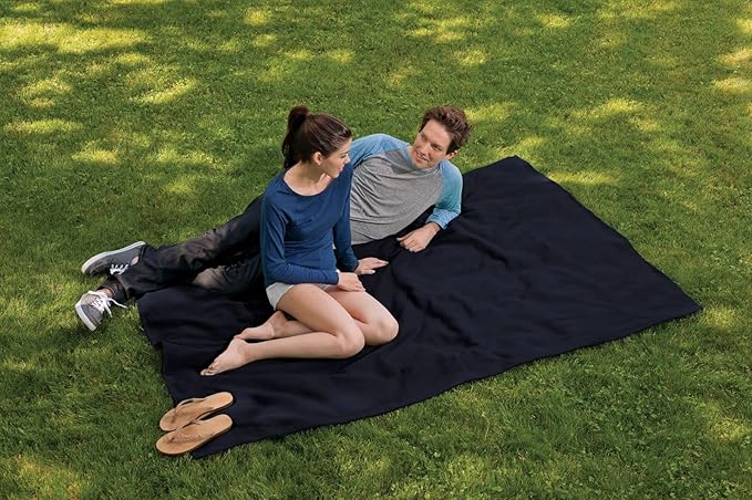 MV Sport Lightweight Sweatshirt Blanket Throw – Warm & Cozy, Breathable Oversized Fleece Knit, Couch, Bed, Travel, Cold Nights, and Outdoors – Soft Light Weight Blanket 54" x 84" Navy