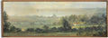 Unframed Rolled Vintage Farmhouse French Country Bedroom Wall Decor Above Bed - 10x30" - Wall Art Over the Bed - Panoramic Landscape Pictures Sign - Canvas Long Narrow Green Nature Wall Art