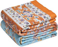 Boho Throw Blanket for Bed Cotton Spring Blankets for Bedroom Living Room Twin All Season Lightweight Floral Embroidery Quilt for Couch Sofa Chair 60"x80" Home Decor