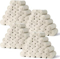 80PCS Off White Blankets Bulk 50 X 60, Soft Lightweight Throw Blanket Kit Cozy Blankets Bulk for Bed Sofa Couch Warm Pet Fleece Blanket Set for Wedding Homeless Home Office Travel Gift for Seasons