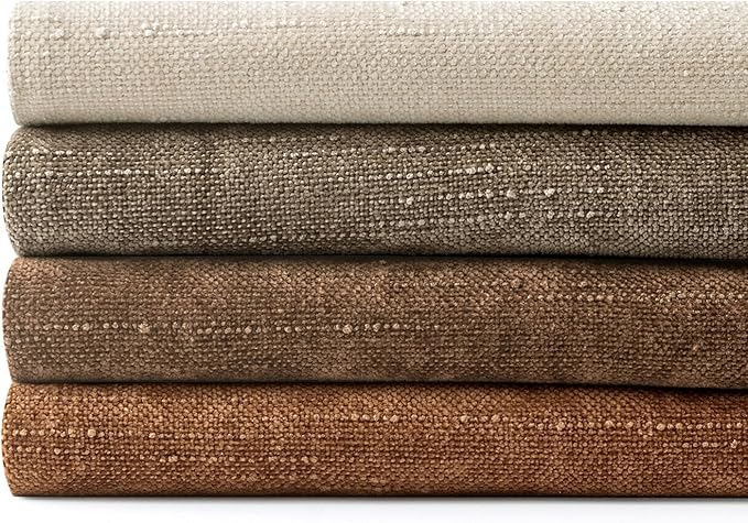 MIULEE Pack of 4 Decorative Throw Pillow Covers 22x22 Inch Brown Chenille Textured Throw Pillows Boho Farmhouse Rustic Accent Cushion Covers for Vintage Modern Home Decor Couch Sofa Bed Living Room