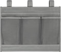 Surblue Bedside Caddy Bed Organizer Hanging Storage Bag Pocket for Bunk Hospital Beds College Dorm Rooms Baby Bed Rails Camp Wheelchairs,4 Pockets, Grey