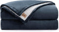 UGG Nita Full/Queen Blanket, Ultra Soft Queen Bedding, Cozy Plush Fuzzy Blanket for Bed, Oversized Throw for Couch, Luxury Home Decor, 90-inch x 90-inch, Navy Blue