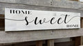 Home Sweet Home Sign, Above Couch Wooden Sign Decor, Farmhouse Faimly Room Wall Decorations (Sweet Home) 6x16 Inch