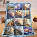 Lighthouse Blanket for Girls Women Boys Men Adults Kids Soft Cozy Fleece Nautical Throw Blankets Gifts Warm Flannel Plush Lightweight Decor for Couch Bed Sofa 60"X50"