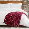 Lucky Brand Daisy Red Floral 50"X70" Cozy Plush Blanket - Premium Microfiber Throw for Luxurious Comfort and Style
