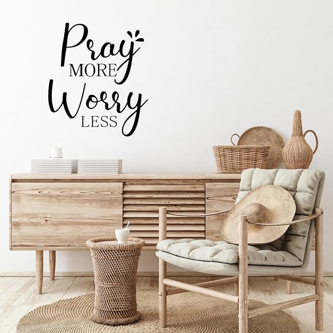 BBTO Bible Verse Wall Stickers Inspirational Quote Wall Decals Religious Motivational Scripture Sticker Peel and Stick for Bedroom Living Room Office Bathroom(Be Joyful)
