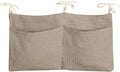 Dormitory Bed-Bunk Organizing Bag Nappy-bags Organizer Bedside Hanging Bags Milk Bottle Bib-Storage Bag Crib Organizer Bag Baby Nappy-Bag cotton (khaki)
