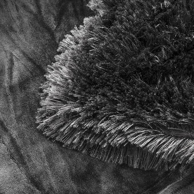 YUSOKI Long Faux Fur Throw Blanket for Sofa Couch,2 Layers,2.1lb,All Ages,Home Decoration, (Morel,50" x 60")