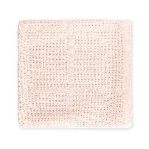 Amazing Baby Cellular Blanket, Premium Cotton Knit, Ultra Soft, Breathable, Cozy Gift for Baby Boys and Girls, Favorite Toddler Blanket, 44 x 44 inches (112 x 112 cm), Soft Pink