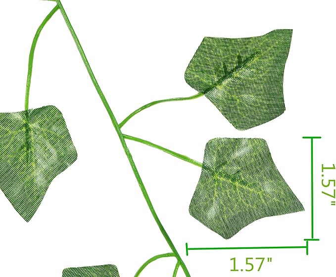 78 Ft Artificial Ivy Silk Vines Fake Hanging Plants High Simulation Garlands Greenery Chain for Home Wedding Wall Party Decoration, Pack of 12