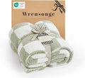 WRENSONGE Checkered Throw Blanket, Sage Green Soft Cozy Fluffy Hand Made Throw Blankets for Couch, Sofa, Chair, Bed, Camping, Picnic, Travel Lightweight Bed Blankets for Women Mothers Birthday Gifts