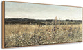 DJSYLIFE Extra Large Framed Canvas Wall Art Oversized Vintage Wildflower Field Landscape Painting Prints Classical Flowers Pictures for Farmhouse Living Room Bedroom Wall Decor 29.52 x 57.87 Inch