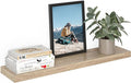 Ballucci Floating Shelf, 36" Wood Wall Shelf with Invisible Brackets for Bathroom, Living Room, Bedroom, Kitchen, Nursery, 8" Deep, Oak Finish