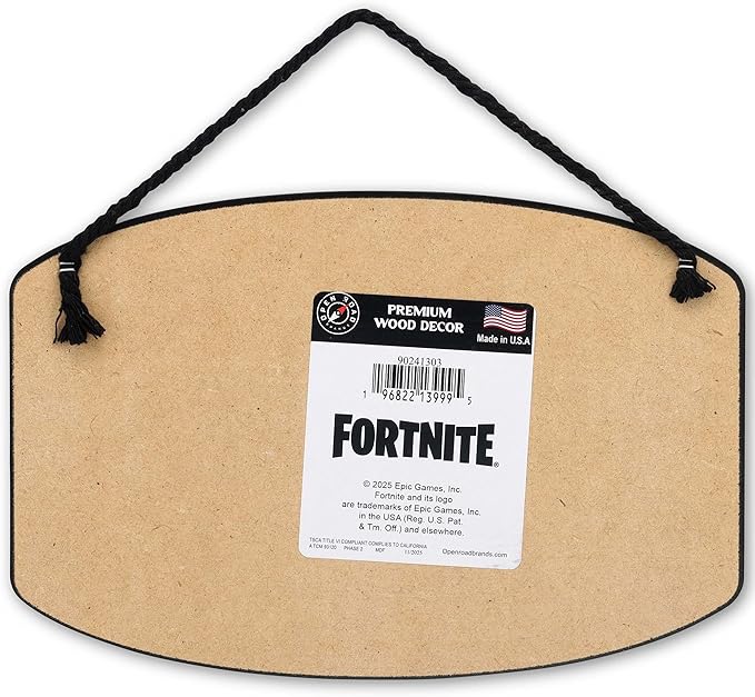 Fortnite Characters Hanging Wood Sign - Fun Fortnite Sign for Bedroom or Game Room