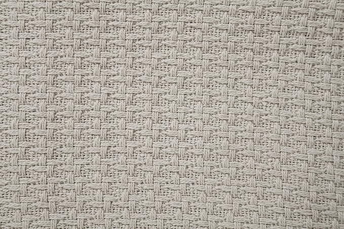 DOLLCENT 100% Cotton Twin Size Blanket for Bed, Premium Soft Combed Lightweight Blankets, Washed Breathable Cozy Bed Throw Blanket, Sand Twin Cotton Blankets for All Season: Sand (66"x90")