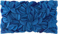 KINGROSE 3D Floral Decorative Throw Pillow Cover Handmade Soft Pillow Case Sham Solid Cushion Cover for Bedroom Home Decor Sofa 12 x 20 Inches Solid Suede Blue